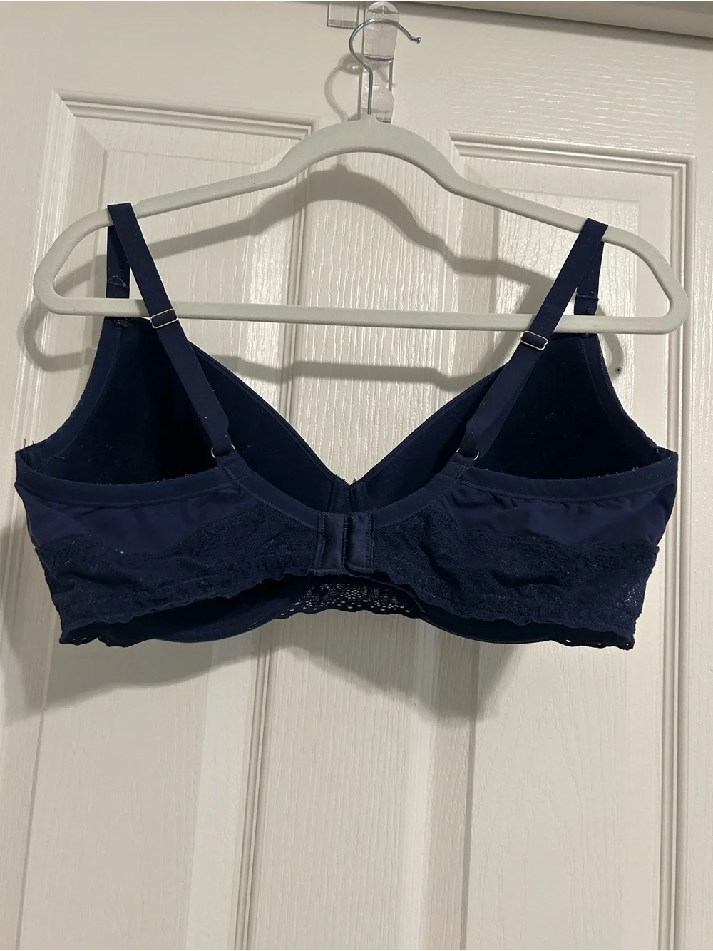 Natori Navy Lace-Back T-Shirt Bra